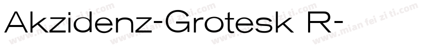 Akzidenz-Grotesk R字体转换